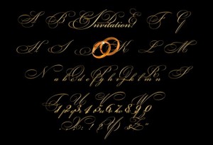 красивый прописной с завитушками русский свадебный шрифт, готовый шаблон шрифта, свадьба, полный русский+английский алфавит+цифры в PSD на прозначном фоне