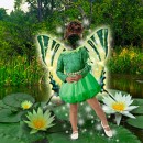 Речная фея – шаблон костюма для девочки