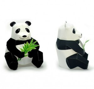бумажные модели, поделки из бумаги скачать бесплатно, бумажные модели своими руками, модель бумажная панда