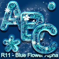 Цветочный алфавит – 5 готовых шаблонов шрифта