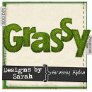 Зеленая трава – готовый шаблон шрифта в PNG
